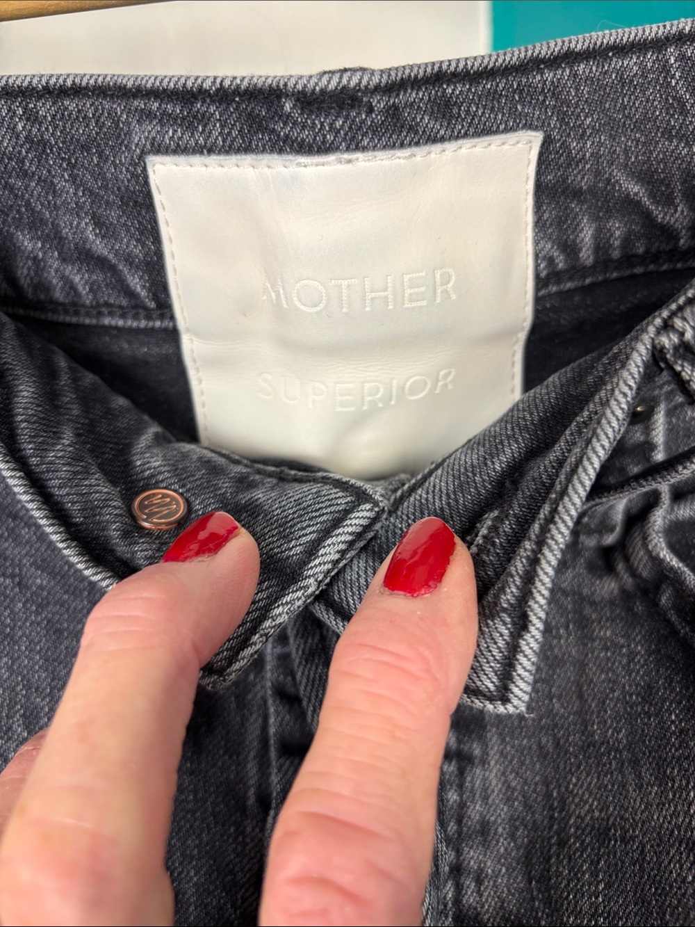 Mother Hiker Hover gray denim - Picture 2 of 9